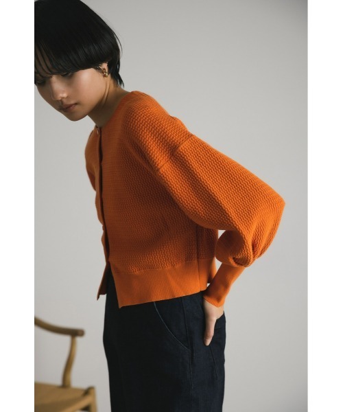 STYLEMIXER(スタイルミキサー)の「バスケットニットカーディガン(カーディガン/ボレロ・レディース・ダークネイビー/オレンジ/アイボリー・FREE)」の21枚目の写真