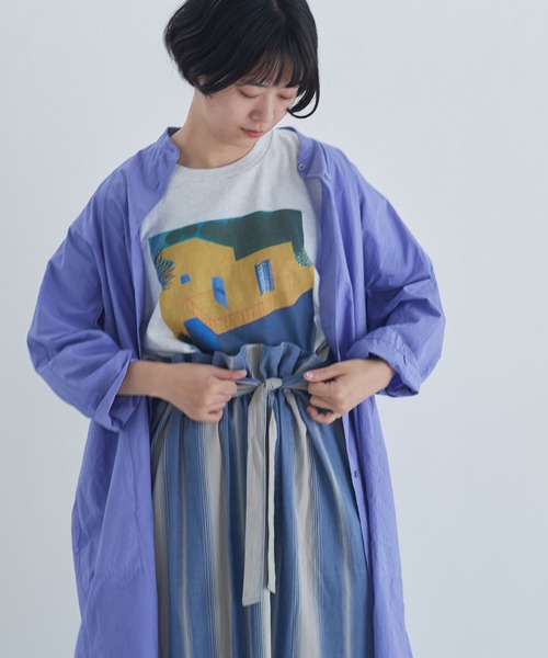 yuni（ユニ ）の「コットン プリント Tシャツ（Tシャツ