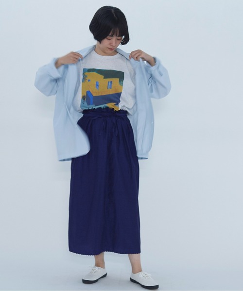 yuni（ユニ ）の「コットン プリント Tシャツ（Tシャツ