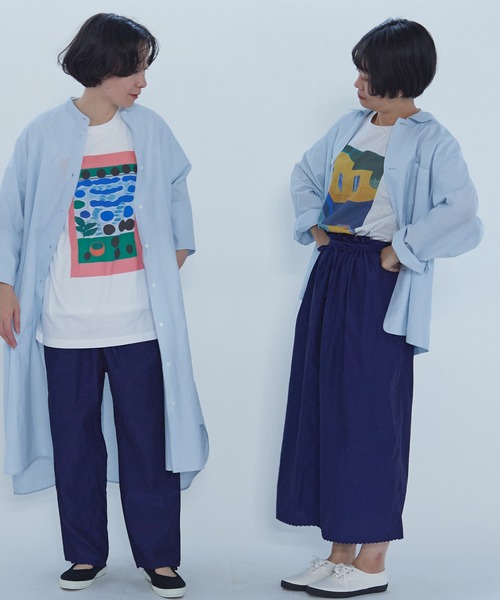 yuni（ユニ ）の「コットン プリント Tシャツ（Tシャツ