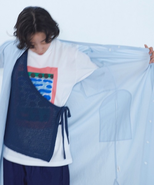 yuni プリントTシャツ yuni（ユニ ）の「コットン プリント Tシャツ（Tシャツ
