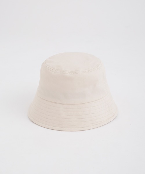 NANO universe（ナノユニバース）の「LB.04/ベル型ツイルバケットハット（ハット・レディース・クリーム/ブラック/ベージュ・FREE）」の5枚目の写真