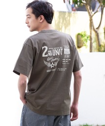 汗染みの目立ちにくいTシャツ ZEROSTAIN ゼロステイン 撥水性 UVカット スラブプリント バックプリント Tシャツ