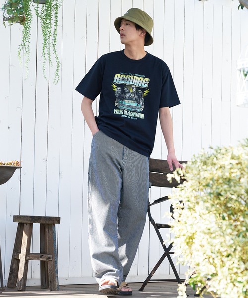 JEANS MATE(ジーンズメイト)の「汗染みの目立ちにくいTシャツ ZEROSTAIN ゼロステイン 撥水性 UVカット スラブプリント バックプリント Tシャツ(Tシャツ/カットソー・メンズ・その他/その他1/その他2/アイボリー/カーキ/ネイビー/ブラック/ブラック系その他・SMALL/MEDIUM/LARGE/X-LARGE)」の10枚目の写真
