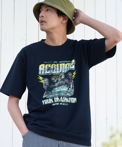 JEANS MATE(ジーンズメイト)の「汗染みの目立ちにくいTシャツ ZEROSTAIN ゼロステイン 撥水性 UVカット スラブプリント バックプリント Tシャツ(Tシャツ/カットソー・メンズ・その他/その他1/その他2/アイボリー/カーキ/ネイビー/ブラック/ブラック系その他・SMALL/MEDIUM/LARGE/X-LARGE)」の12枚目の写真
