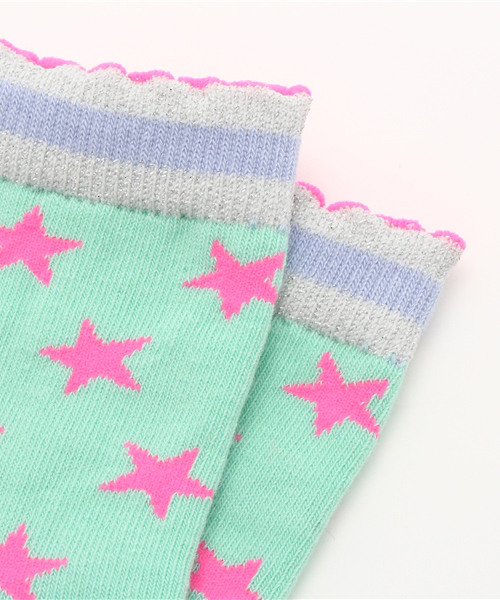 fafa（フェフェ）の「MISHA | ベビーソックス（ソックス/靴下・キッズ・ミント/ピンク・S/M）」の3枚目の写真