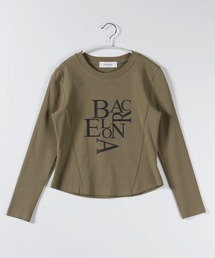 BACロゴレタリングスリムラインTシャツ