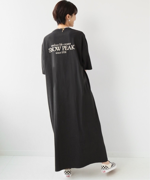 Snow Peak（スノーピーク）の「《追加》別注【SNOW PEAK】*RE Classic Logo Printed G.D ワンピース（ワンピース・レディース・ブラック/ベージュ/グリーン・FREE）」の21枚目の写真