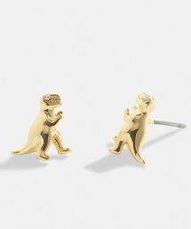 COACH レクシー恐竜ピアス＊ブラックスケルトン CZ装飾 COACH（コーチ）の「レキシー スタッド ピアス（ピアス（両耳用