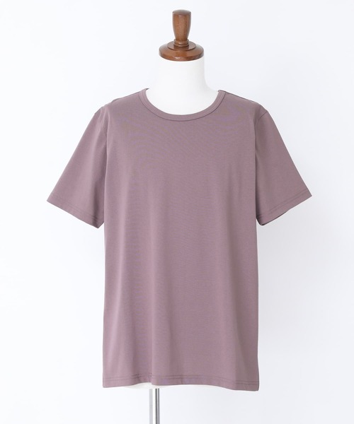n'OrLABEL(ノアールレーベル)の「『ベーシック半袖Tシャツ』(Tシャツ/カットソー・メンズ・チャコール/ブラック/オフホワイト/ダークベージュ/パープル・XL/L/M)」の8枚目の写真