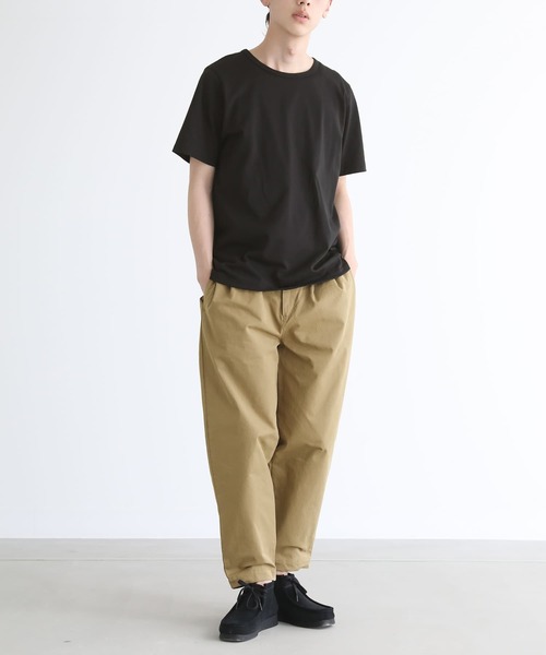 n'OrLABEL(ノアールレーベル)の「『ベーシック半袖Tシャツ』(Tシャツ/カットソー・メンズ・チャコール/ブラック/オフホワイト/ダークベージュ/パープル・XL/L/M)」の21枚目の写真