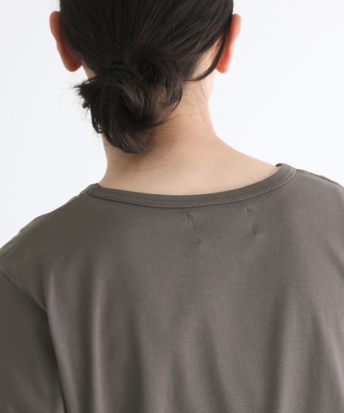 n'OrLABEL(ノアールレーベル)の「『ベーシック半袖Tシャツ』(Tシャツ/カットソー・メンズ・チャコール/ブラック/オフホワイト/ダークベージュ/パープル・XL/L/M)」の18枚目の写真