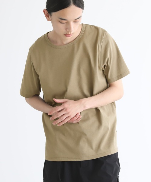 n'OrLABEL(ノアールレーベル)の「『ベーシック半袖Tシャツ』(Tシャツ/カットソー・メンズ・チャコール/ブラック/オフホワイト/ダークベージュ/パープル・XL/L/M)」の17枚目の写真