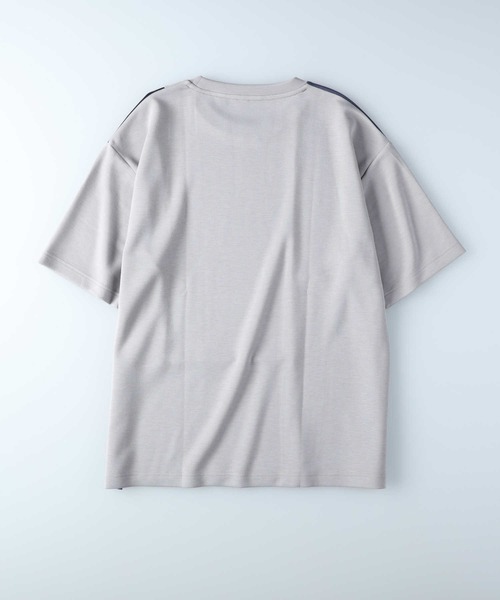 Right-on(ライトオン)の「【PLUS ONE】サラサラブロッキングTシャツ(Tシャツ/カットソー・メンズ・ネイビー/グレー×ホワイト/ホワイト×カーキブラウン・S/M/L/XL)」の9枚目の写真
