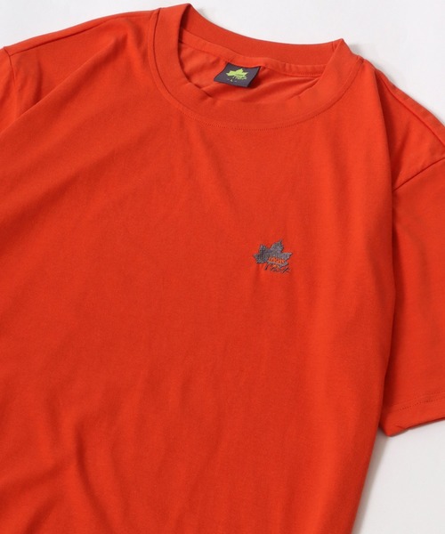 LOGOS(ロゴス)の「LOGOS/ロゴス QUICK DRY クイックドライ ワンポイントロゴ刺繍 半袖Tシャツ レディース メンズ(Tシャツ/カットソー・メンズ・グレー/カーキ/サックスブルー/ベージュ/ネイビー/ホワイト/ベージュ系その他/チャコール/イエロー/オレンジ・M/L/LL)」の10枚目の写真