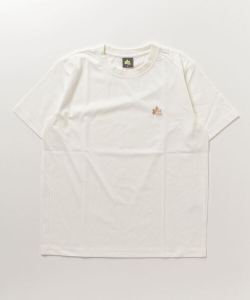 LOGOS(ロゴス)の「LOGOS/ロゴス QUICK DRY クイックドライ ワンポイントロゴ刺繍 半袖Tシャツ レディース メンズ(Tシャツ/カットソー・メンズ・グレー/カーキ/サックスブルー/ベージュ/ネイビー/ホワイト/ベージュ系その他/チャコール/イエロー/オレンジ・M/L/LL)」の19枚目の写真