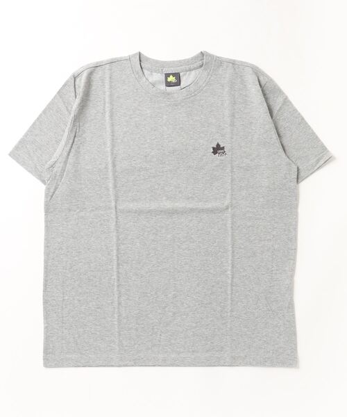 LOGOS(ロゴス)の「LOGOS/ロゴス QUICK DRY クイックドライ ワンポイントロゴ刺繍 半袖Tシャツ レディース メンズ(Tシャツ/カットソー・メンズ・グレー/カーキ/サックスブルー/ベージュ/ネイビー/ホワイト/ベージュ系その他/チャコール/イエロー/オレンジ・M/L/LL)」の21枚目の写真