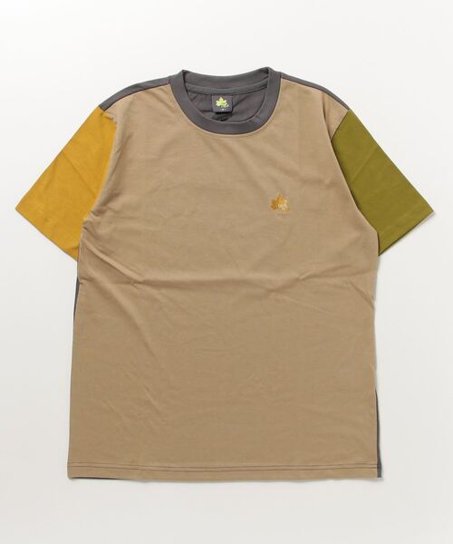 LOGOS(ロゴス)の「LOGOS/ロゴス QUICK DRY クイックドライ ワンポイントロゴ刺繍 半袖Tシャツ レディース メンズ(Tシャツ/カットソー・メンズ・グレー/カーキ/サックスブルー/ベージュ/ネイビー/ホワイト/ベージュ系その他/チャコール/イエロー/オレンジ・M/L/LL)」の16枚目の写真