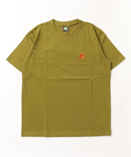 LOGOS(ロゴス)の「LOGOS/ロゴス QUICK DRY クイックドライ ワンポイントロゴ刺繍 半袖Tシャツ レディース メンズ(Tシャツ/カットソー・メンズ・グレー/カーキ/サックスブルー/ベージュ/ネイビー/ホワイト/ベージュ系その他/チャコール/イエロー/オレンジ・M/L/LL)」の15枚目の写真