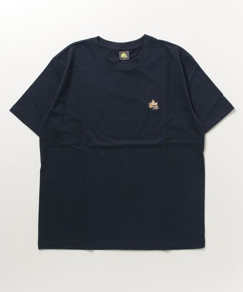 LOGOS(ロゴス)の「LOGOS/ロゴス QUICK DRY クイックドライ ワンポイントロゴ刺繍 半袖Tシャツ レディース メンズ(Tシャツ/カットソー・メンズ・グレー/カーキ/サックスブルー/ベージュ/ネイビー/ホワイト/ベージュ系その他/チャコール/イエロー/オレンジ・M/L/LL)」の14枚目の写真
