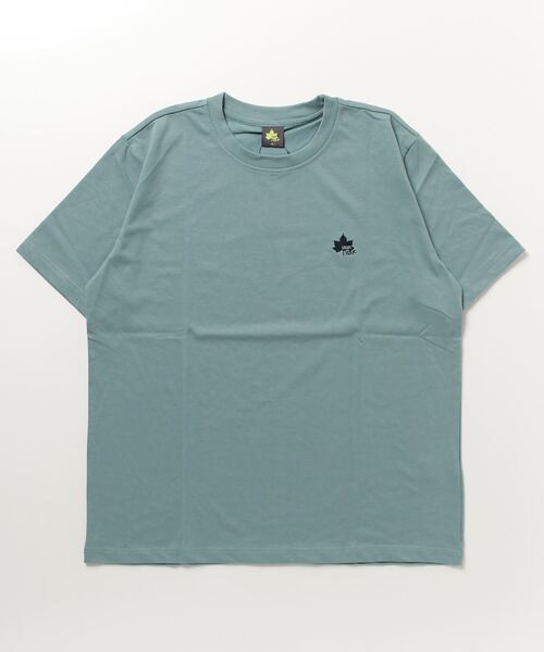 LOGOS(ロゴス)の「LOGOS/ロゴス QUICK DRY クイックドライ ワンポイントロゴ刺繍 半袖Tシャツ レディース メンズ(Tシャツ/カットソー・メンズ・グレー/カーキ/サックスブルー/ベージュ/ネイビー/ホワイト/ベージュ系その他/チャコール/イエロー/オレンジ・M/L/LL)」の13枚目の写真