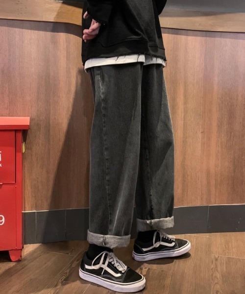 REBALANCE(リバランス)の「リラックスルーズストレート(デニムパンツ・メンズ・D/A/C/B・MEDIUM/LARGE/SMALL)」の2枚目の写真