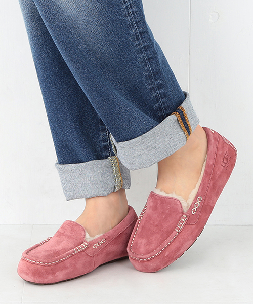 Ray BEAMS（レイビームス）の「UGG Australia / "Ansley" モカシン（モカシン/デッキシューズ・レディース・ワイン/ライトグレー/ライトブラウン・8/6/7/5）」の16枚目の写真