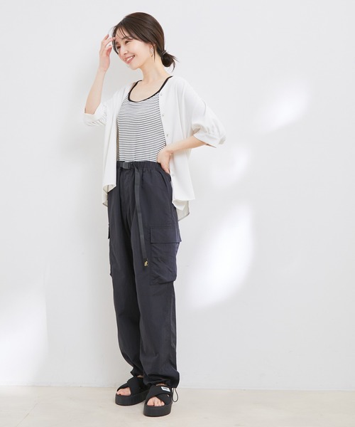 VIS(ビス)の「【防シワ・洗える】Vネック半袖ブラウス(シャツ/ブラウス・レディース・ホワイト系その他/グリーン系その他/ネイビー/ホワイト/ピンク・FREE)」の18枚目の写真