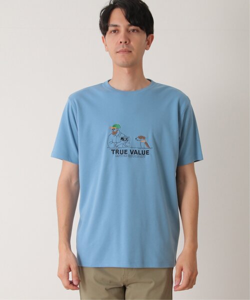 ikka(イッカ)の「カメラマンサガラ刺繍Tシャツ(Tシャツ/カットソー・メンズ・ネイビー/ホワイト/ブルー・S/M/L/XL)」の22枚目の写真