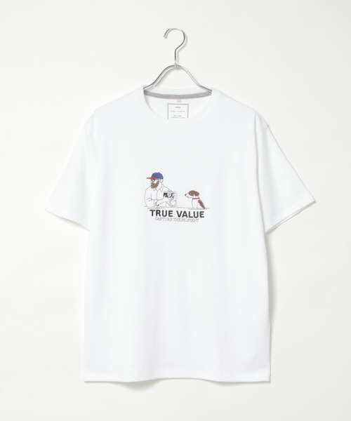 ikka(イッカ)の「カメラマンサガラ刺繍Tシャツ(Tシャツ/カットソー・メンズ・ネイビー/ホワイト/ブルー・S/M/L/XL)」の2枚目の写真