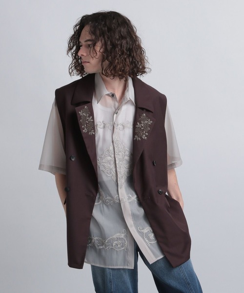 HARE（ハレ）の「エリフラワーシシュウジレ(HARE)（ベスト）」 - WEAR