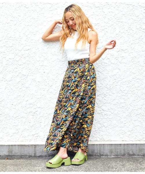 anap mimpi（アナップミンピ）の「2パターンリーフ柄マーメイドスカート 【セットアップ可能】（スカート・レディース・カーキ/ダークグレー・FREE）」の15枚目の写真