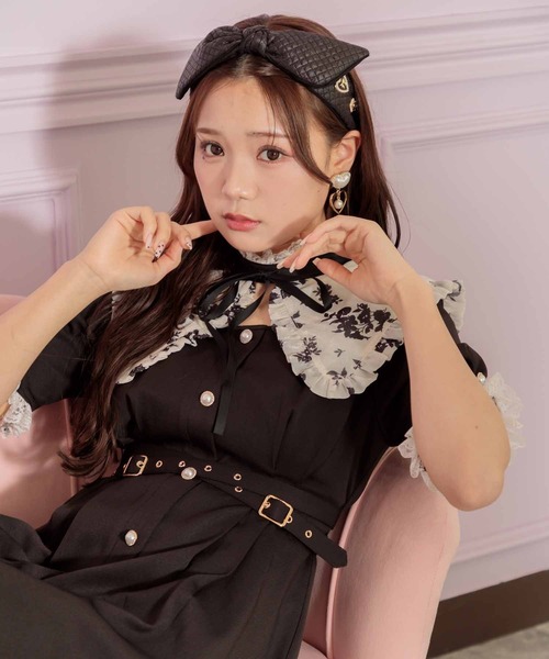 ROJITA（ロジータ）の「BIGリボンキルティングカチューシャ（カチューシャ・レディース・ブラック/ホワイト・FREE）」の8枚目の写真