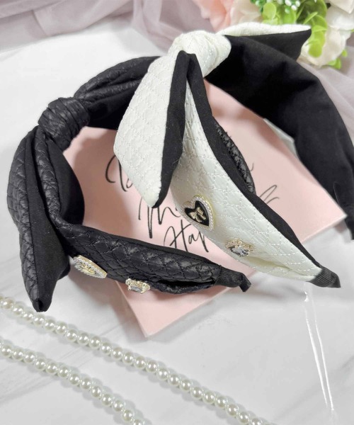 ROJITA（ロジータ）の「BIGリボンキルティングカチューシャ（カチューシャ・レディース・ブラック/ホワイト・FREE）」の14枚目の写真