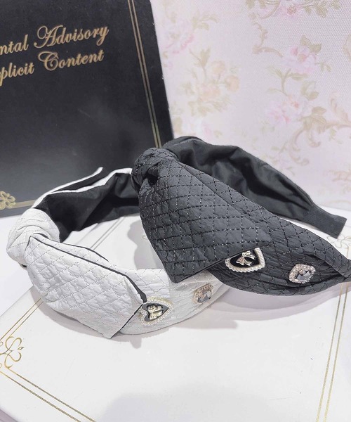 ROJITA（ロジータ）の「BIGリボンキルティングカチューシャ（カチューシャ・レディース・ブラック/ホワイト・FREE）」の15枚目の写真