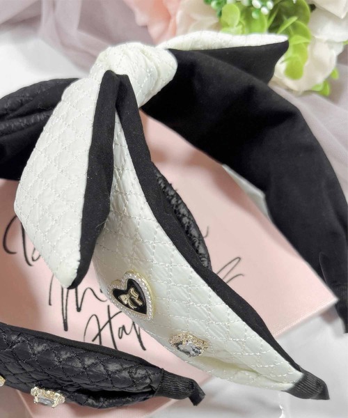 ROJITA（ロジータ）の「BIGリボンキルティングカチューシャ（カチューシャ・レディース・ブラック/ホワイト・FREE）」の18枚目の写真