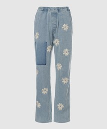 Flower Hand Embroidery Pants