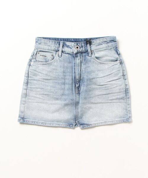 G-STAR(ジースター)の「3301 HIGH MINI SKIRT/デニムミニスカート(デニムスカート・レディース・ライトインディゴブルー・26inch/27inch/25inch)」の7枚目の写真