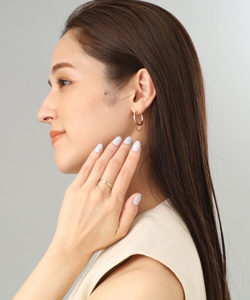 COCOSHNIK(ココシュニック)の「K10コンパクトチェーンドレープ リング(リング・レディース・イエローゴールド・10号/12号/14号)」の7枚目の写真