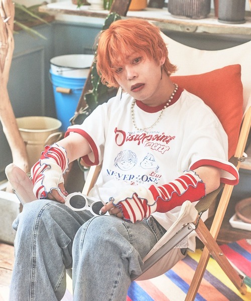 PBLIM(ページボーイリム)の「PBLIM/まんまる子コラボリンガーT(Tシャツ/カットソー・レディース・オフホワイト/ベージュ/イエロー・FREE)」の8枚目の写真