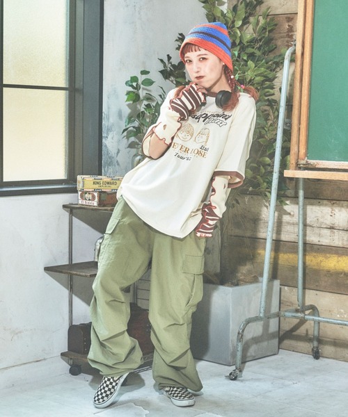 PBLIM(ページボーイリム)の「PBLIM/まんまる子コラボリンガーT(Tシャツ/カットソー・レディース・オフホワイト/ベージュ/イエロー・FREE)」の10枚目の写真