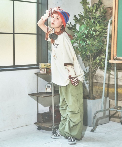 PBLIM(ページボーイリム)の「PBLIM/まんまる子コラボリンガーT(Tシャツ/カットソー・レディース・オフホワイト/ベージュ/イエロー・FREE)」の13枚目の写真