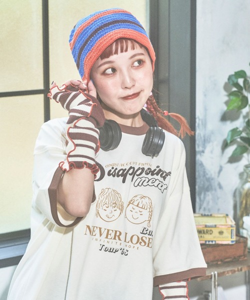 PBLIM(ページボーイリム)の「PBLIM/まんまる子コラボリンガーT(Tシャツ/カットソー・レディース・オフホワイト/ベージュ/イエロー・FREE)」の15枚目の写真