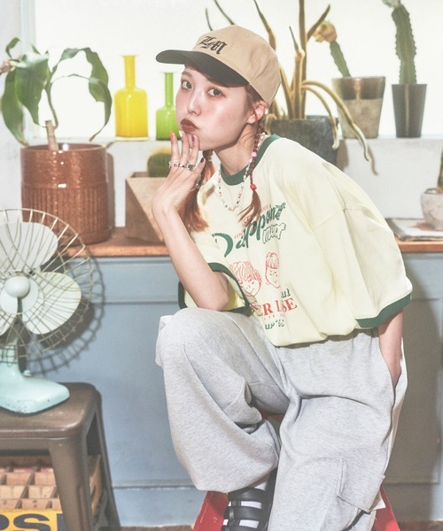 PBLIM(ページボーイリム)の「PBLIM/まんまる子コラボリンガーT(Tシャツ/カットソー・レディース・オフホワイト/ベージュ/イエロー・FREE)」の21枚目の写真
