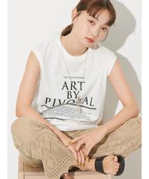 AMERICAN HOLIC | ロゴノースリーブカットプルオーバー(Tシャツ/カットソー)