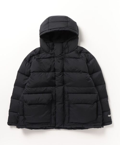 GYMPHLEX(ジムフレックス)の「GYMPHLEX/ジムフレックス ダウンフードジャケット DOWN HOOD JACKET A0441 DMN(ダウンジャケット/コート・レディース・グレイッシュベージュ/ブラック・14)」の1枚目の写真