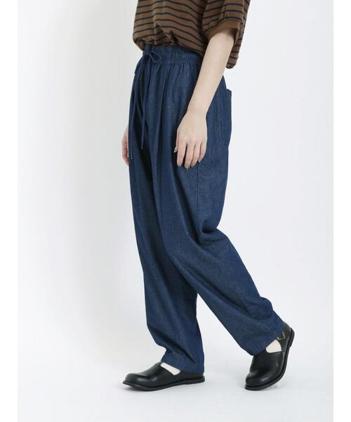 Samansa Mos2（サマンサ モスモス）の「デニムシェフパンツ（デニムパンツ・レディース・ネイビー・F）」の2枚目の写真