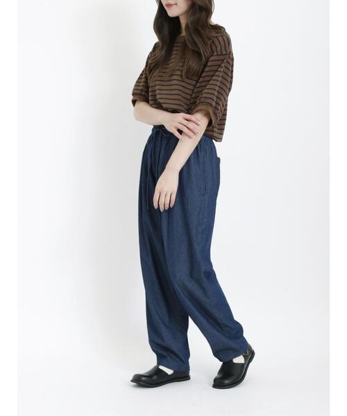 Samansa Mos2（サマンサ モスモス）の「デニムシェフパンツ（デニムパンツ・レディース・ネイビー・F）」の4枚目の写真