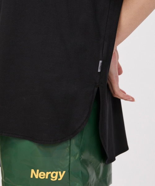 NERGY(ナージー)の「【UV】MONDRIAN ヘムラウンドTシャツ(Tシャツ/カットソー・レディース・ホワイト/ブラック・FREE)」の4枚目の写真