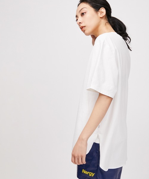 NERGY(ナージー)の「【UV】MONDRIAN ヘムラウンドTシャツ(Tシャツ/カットソー・レディース・ホワイト/ブラック・FREE)」の3枚目の写真